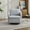 Fauteuil d'appoint pivotant en chenille pour salon