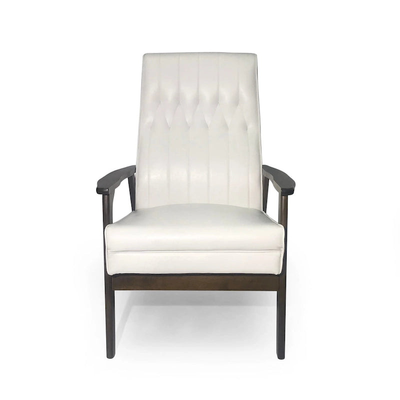 Fauteuil d'appoint dossier haut en similicuir 25,75 po