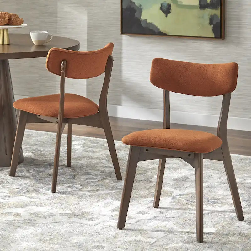 Chaise de salle à manger en bois massif (Lot de 2)