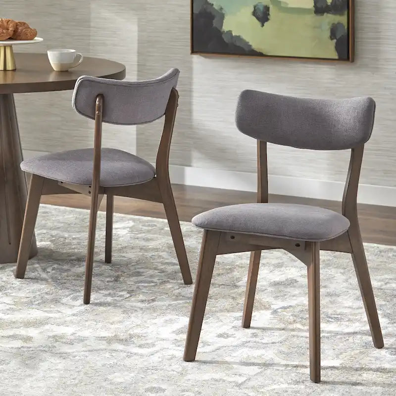 Chaise de salle à manger en bois massif (Lot de 2)