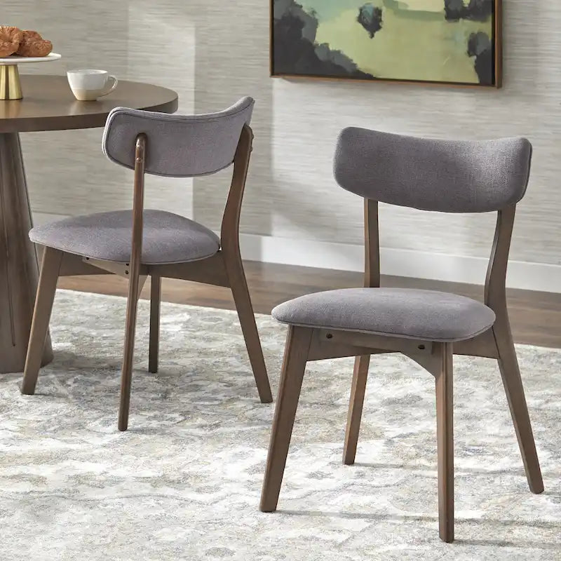 Chaise de salle à manger en bois massif (Lot de 2)