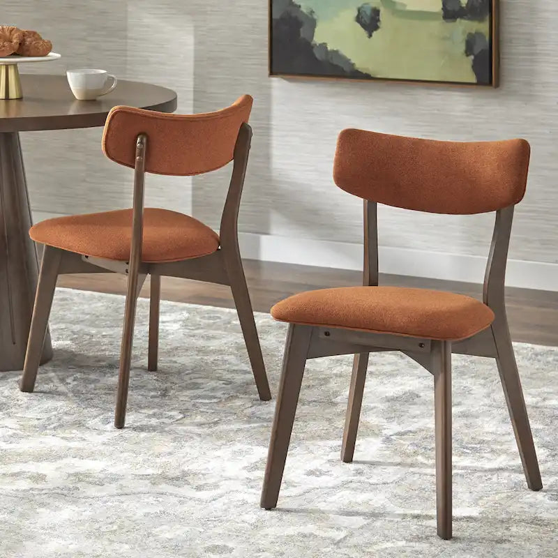Chaise de salle à manger en bois massif (Lot de 2)