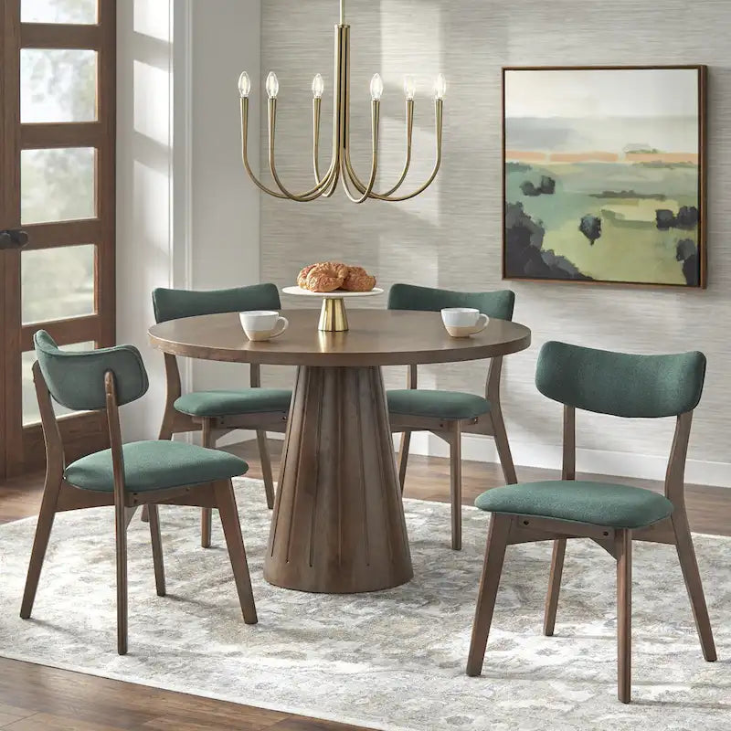 Chaise de salle à manger en bois massif (Lot de 2)