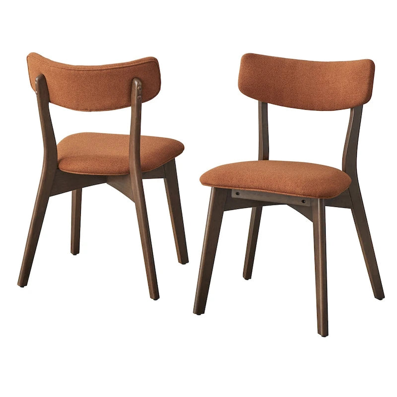 Chaise de salle à manger en bois massif (Lot de 2)