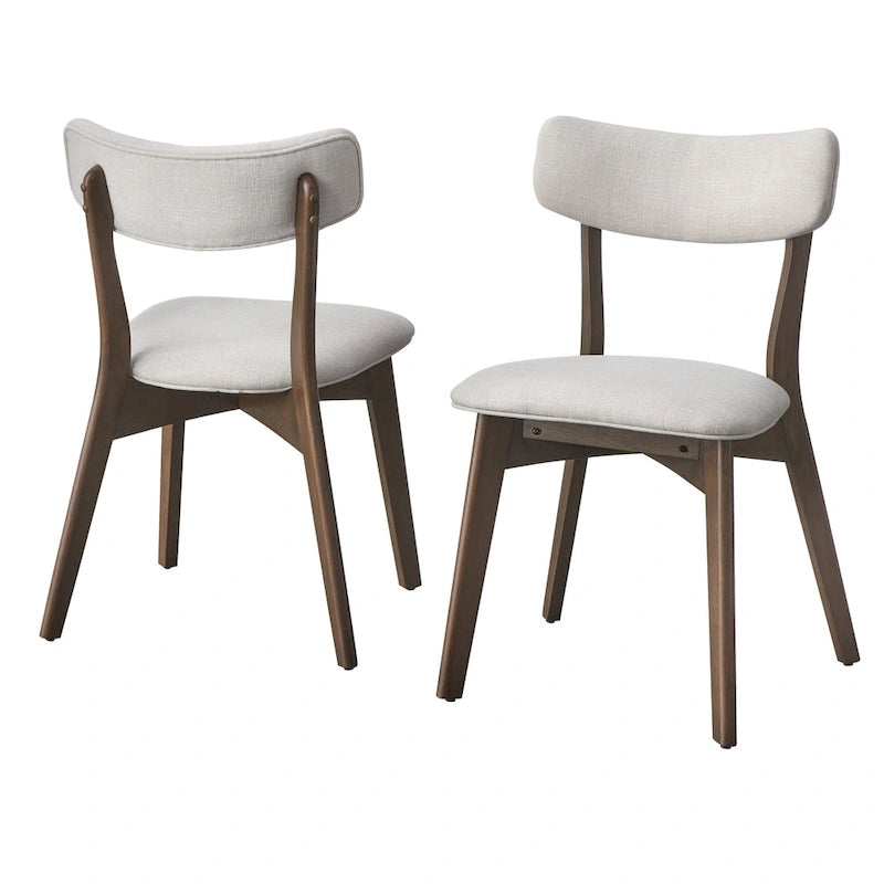 Chaise de salle à manger en bois massif (Lot de 2)