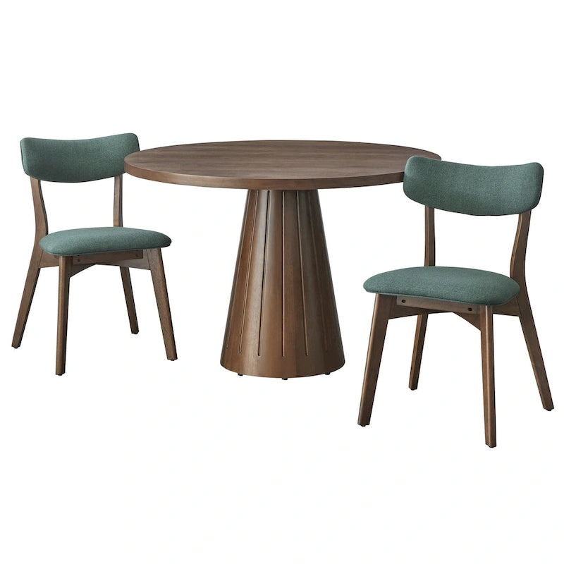 Chaise de salle à manger en bois massif (Lot de 2)