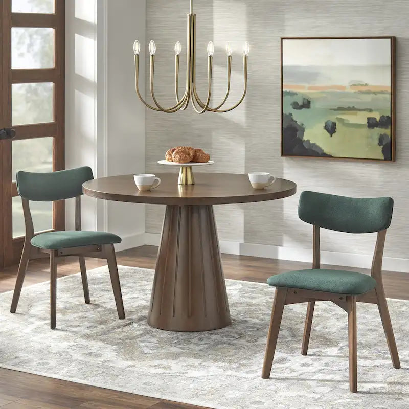 Chaise de salle à manger en bois massif (Lot de 2)
