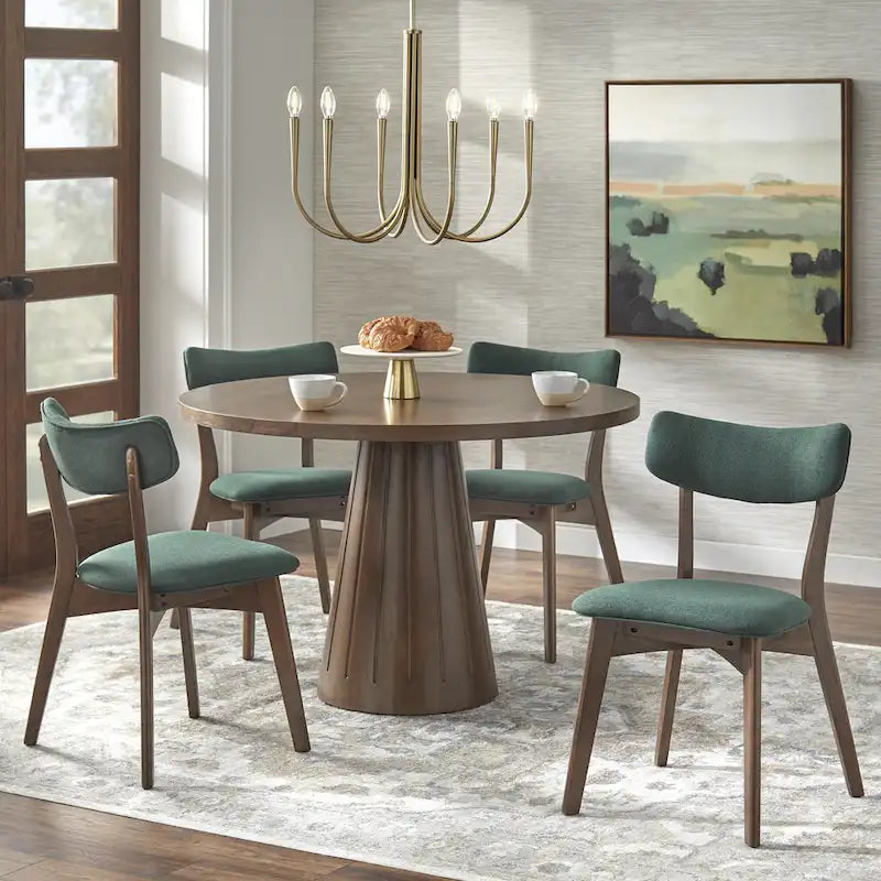 Chaise de salle à manger en bois massif (Lot de 2)