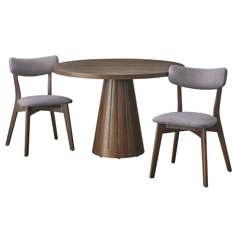 Chaise de salle à manger en bois massif (Lot de 2)