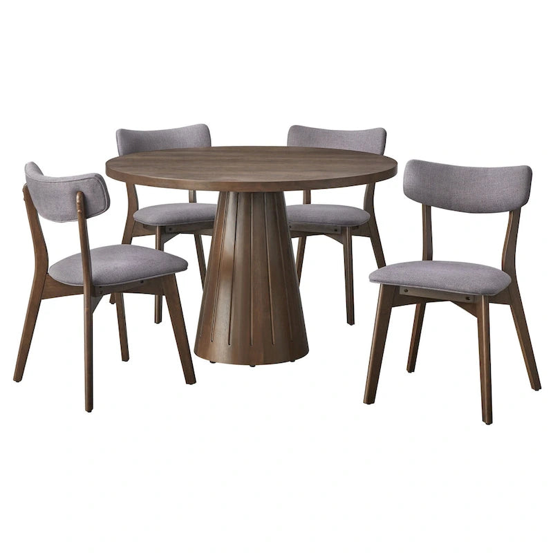 Chaise de salle à manger en bois massif (Lot de 2)