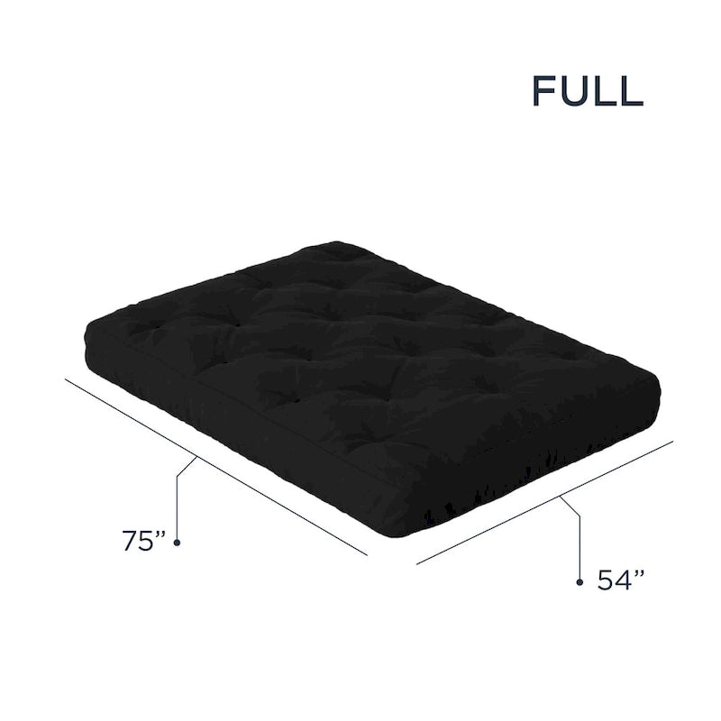 Matelas futon grand format en mousse à mémoire de forme 8"
