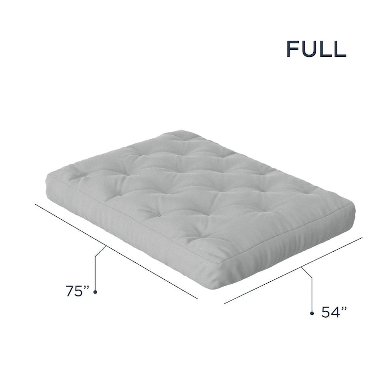 Matelas futon grand format en mousse à mémoire de forme 8"