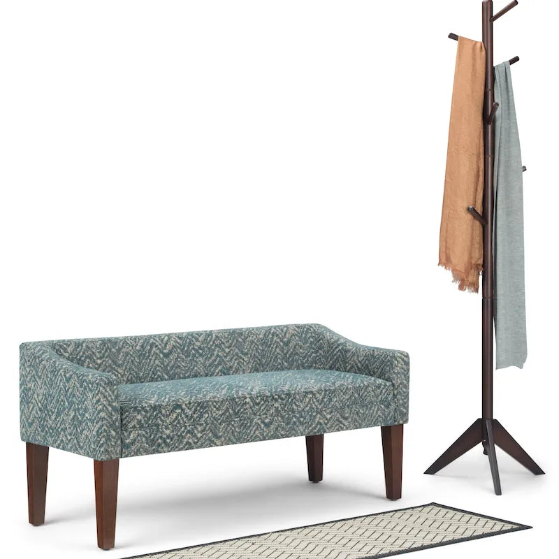 Banc contemporain rembourré de 50 pouces de large - 50 x 22 x 23,8