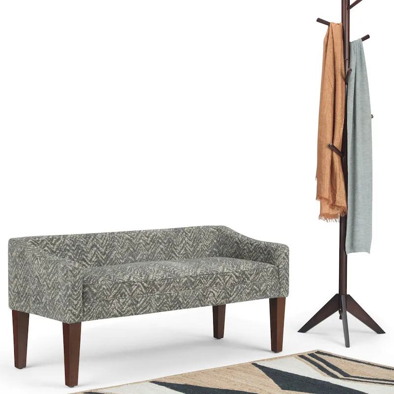 Banc contemporain rembourré de 50 pouces de large - 50 x 22 x 23,8