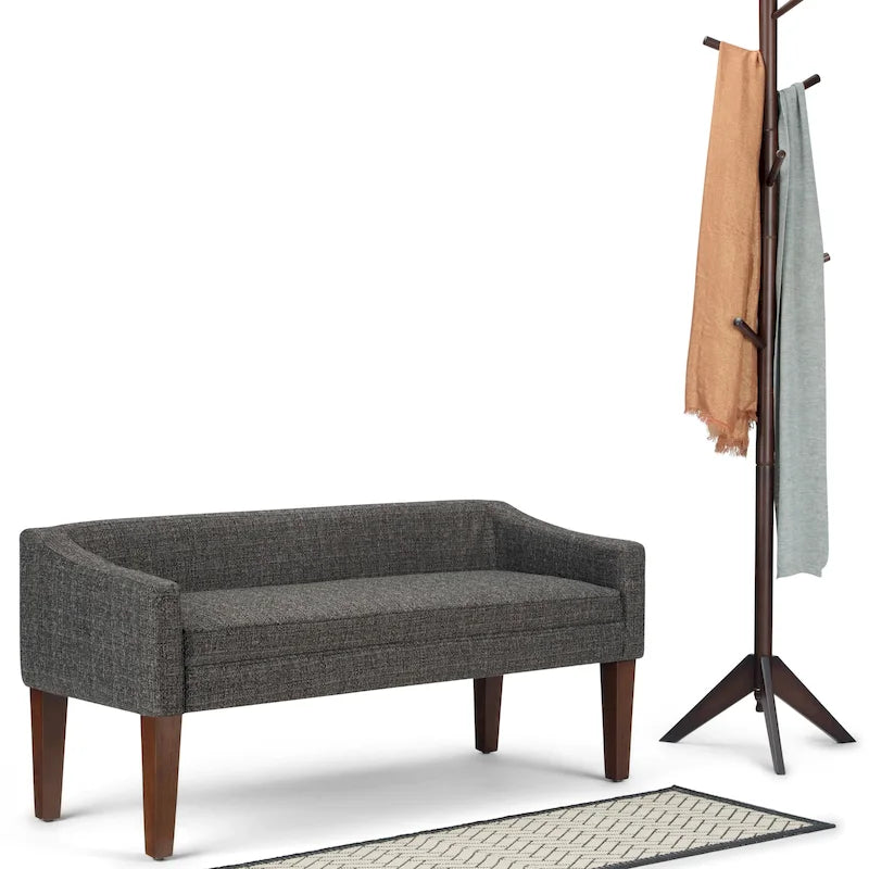 Banc contemporain rembourré de 50 pouces de large - 50 x 22 x 23,8