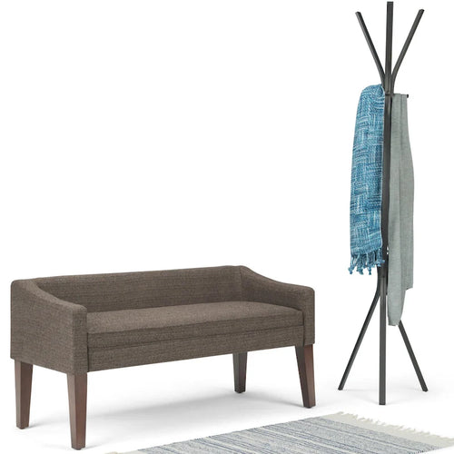 Banc contemporain rembourré de 50 pouces de large - 50 x 22 x 23,8