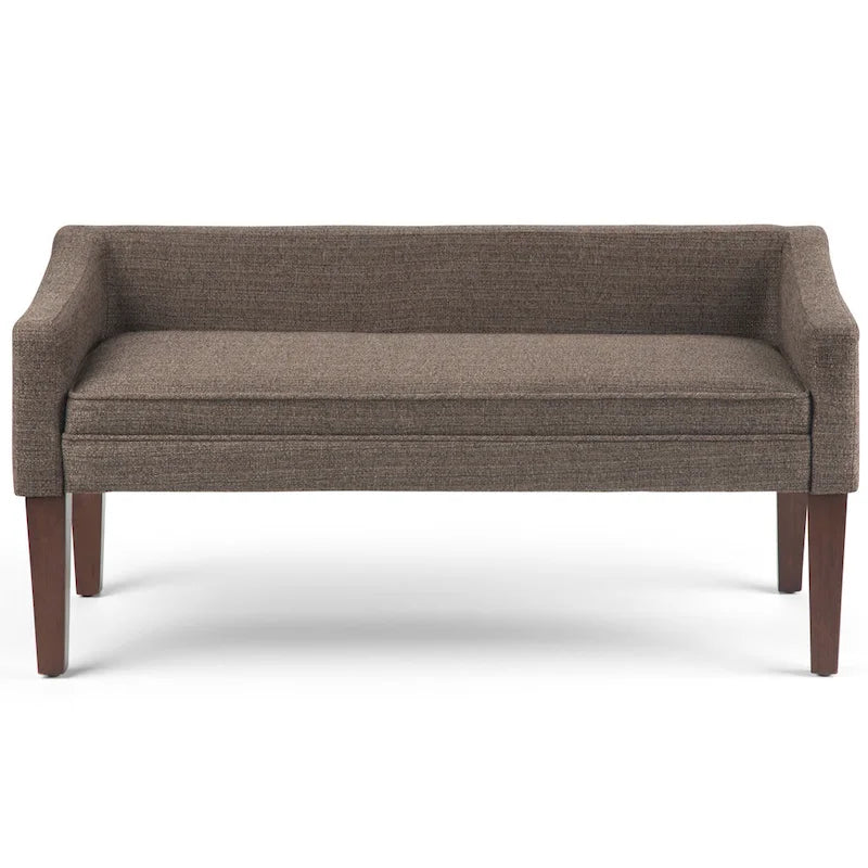 Banc contemporain rembourré de 50 pouces de large - 50 x 22 x 23,8