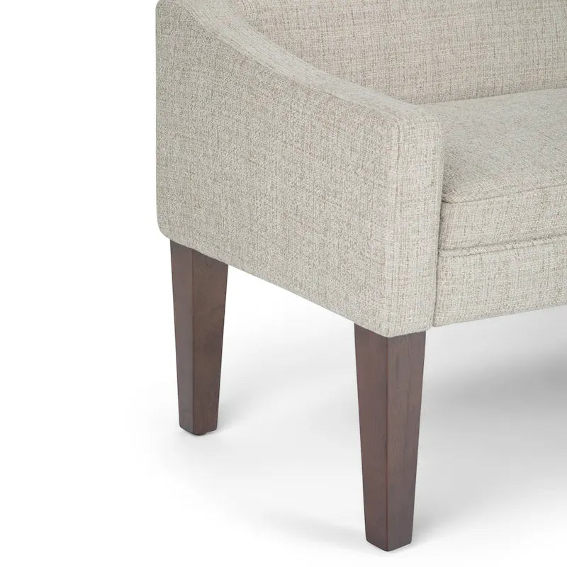 Banc contemporain rembourré de 50 pouces de large - 50 x 22 x 23,8