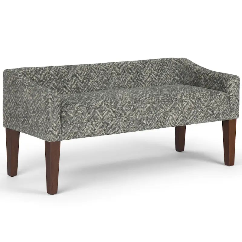 Banc contemporain rembourré de 50 pouces de large - 50 x 22 x 23,8