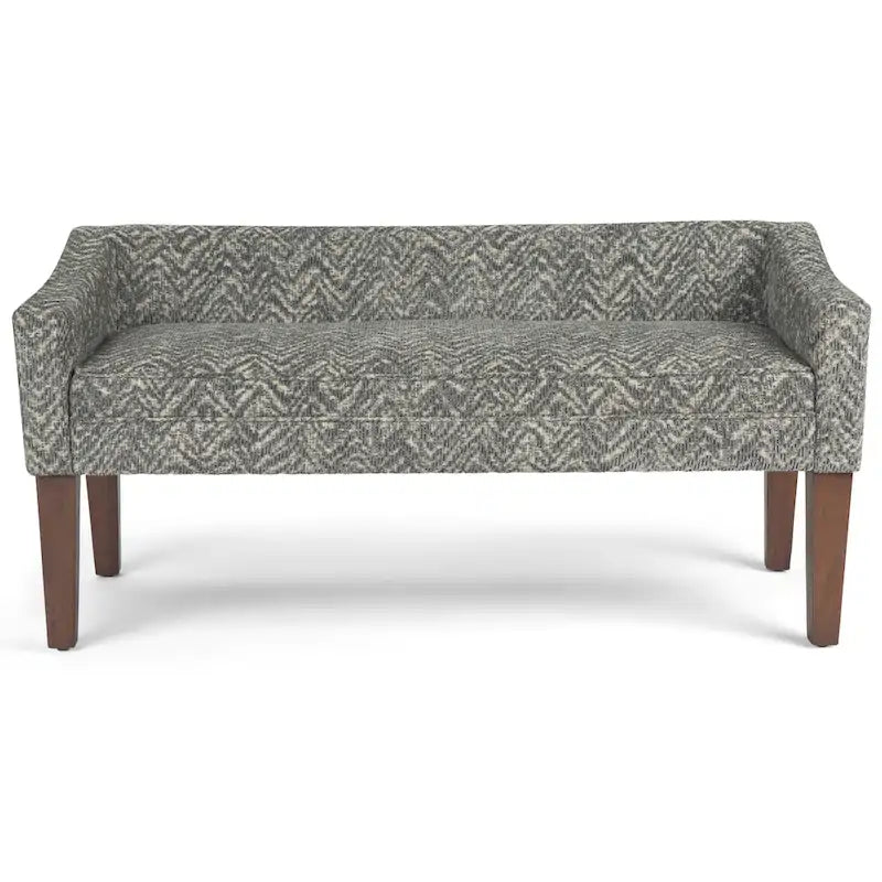 Banc contemporain rembourré de 50 pouces de large - 50 x 22 x 23,8