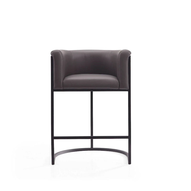 Tabouret de bar en métal noir, hauteur comptoir, 33,8 po (ensemble de 3)