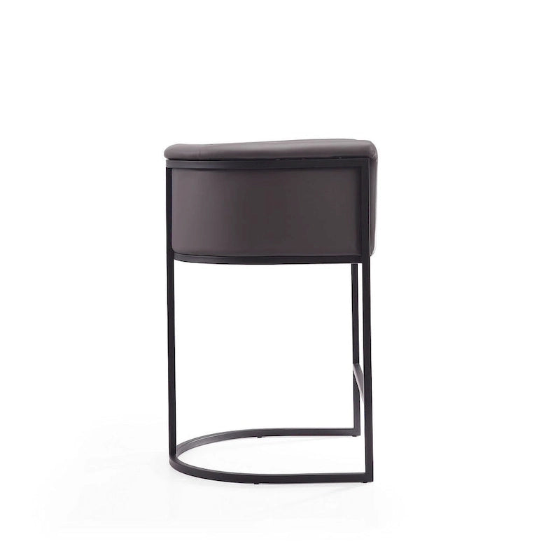 Tabouret de bar en métal noir, hauteur comptoir, 33,8 po (ensemble de 3)