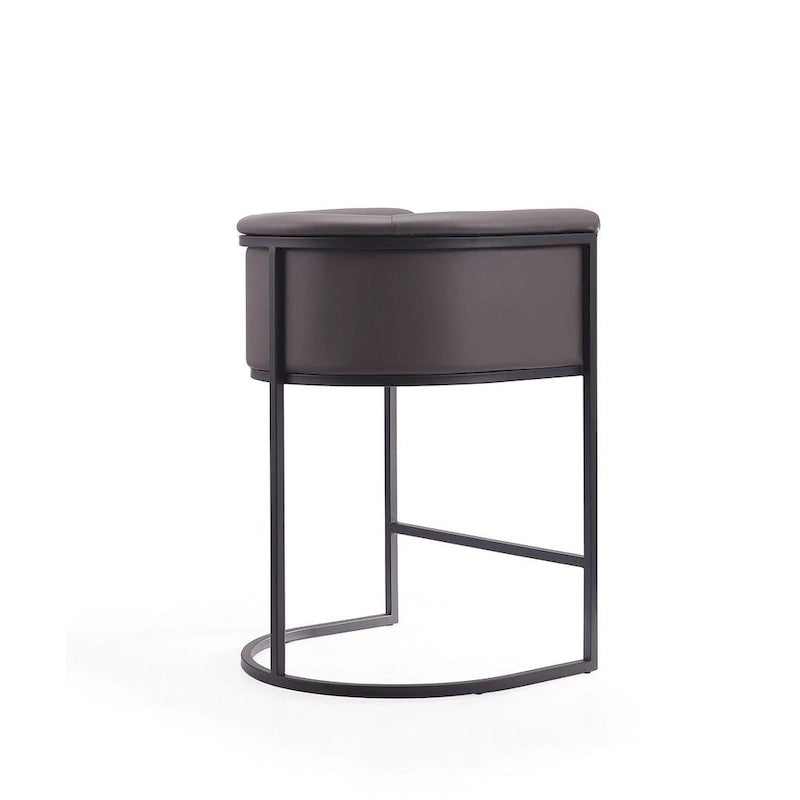 Tabouret de bar en métal noir, hauteur comptoir, 33,8 po (ensemble de 3)