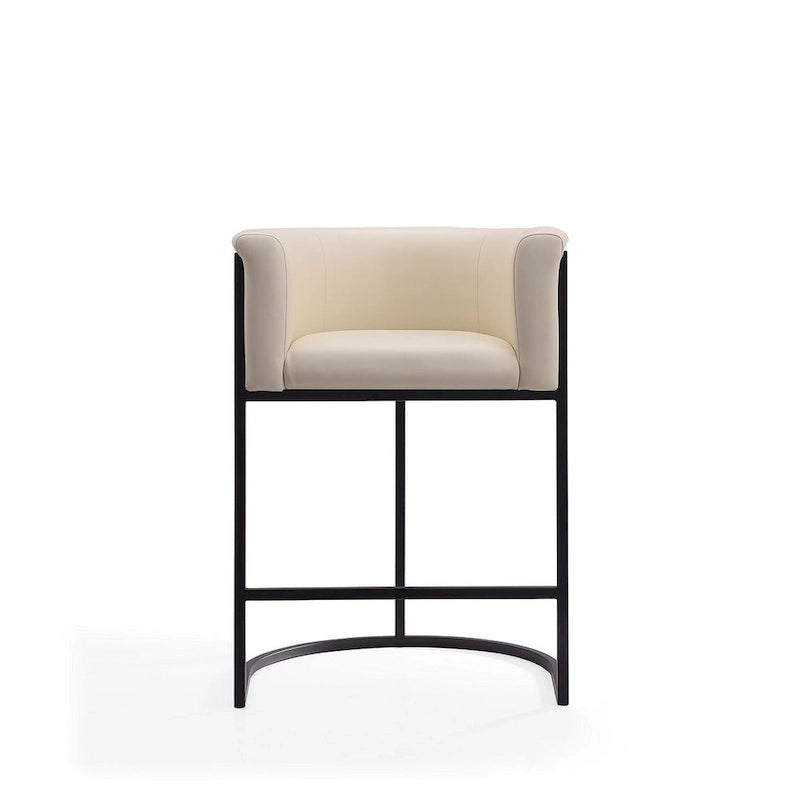 Tabouret de bar en métal noir, hauteur comptoir, 33,8 po (ensemble de 3)