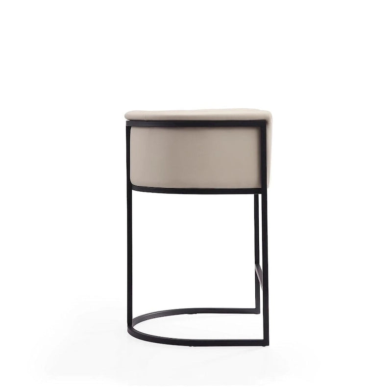 Tabouret de bar en métal noir, hauteur comptoir, 33,8 po (ensemble de 3)