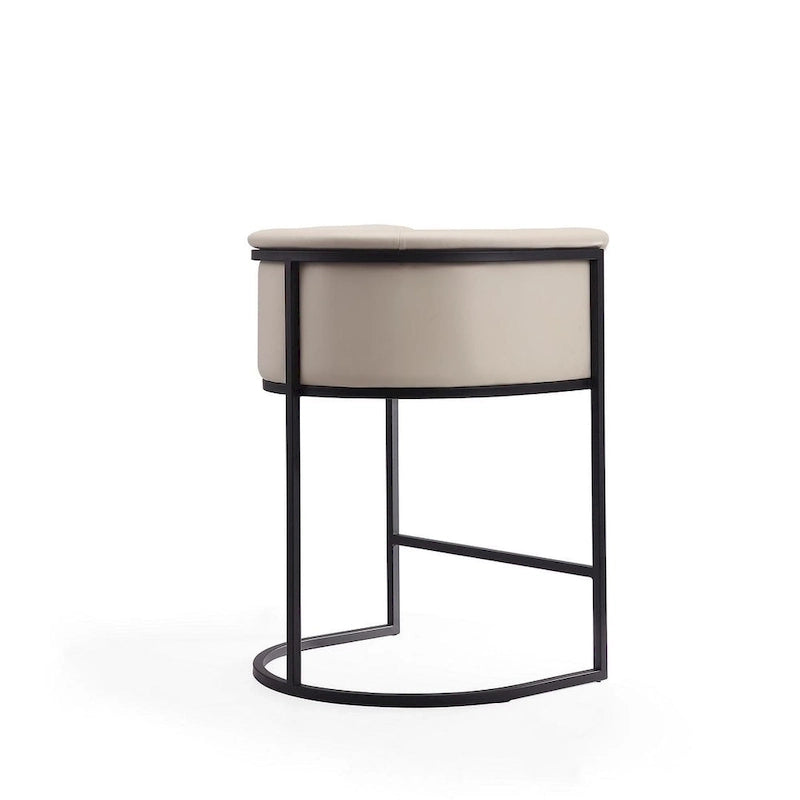 Tabouret de bar en métal noir, hauteur comptoir, 33,8 po (ensemble de 3)