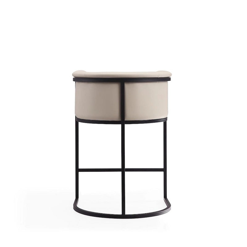 Tabouret de bar en métal noir, hauteur comptoir, 33,8 po (ensemble de 3)