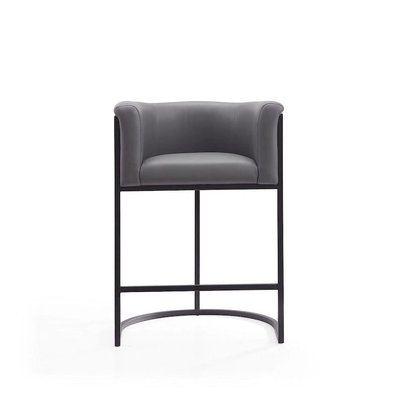 Tabouret de bar en métal noir, hauteur comptoir, 33,8 po (ensemble de 3)