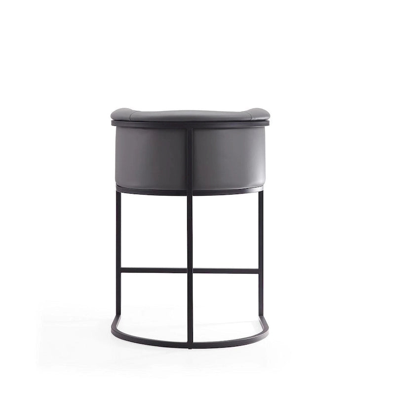 Tabouret de bar en métal noir, hauteur comptoir, 33,8 po (ensemble de 3)