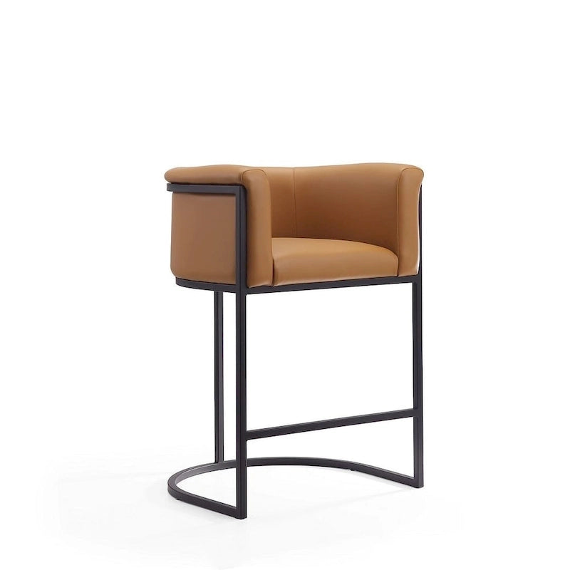 Tabouret de bar en métal noir, hauteur comptoir, 33,8 po (ensemble de 3)
