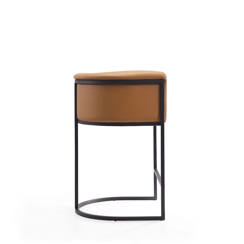 Tabouret de bar en métal noir, hauteur comptoir, 33,8 po (ensemble de 3)