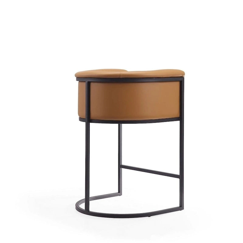 Tabouret de bar en métal noir, hauteur comptoir, 33,8 po (ensemble de 3)