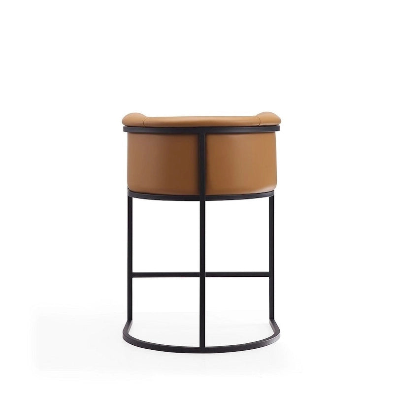 Tabouret de bar en métal noir, hauteur comptoir, 33,8 po (ensemble de 3)