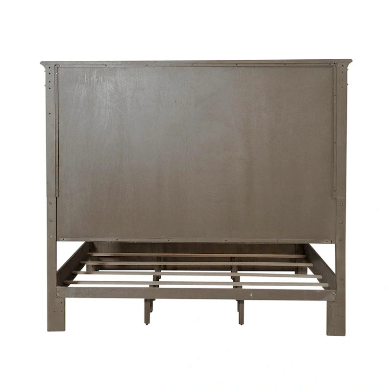 Lit panneau taupe poussiéreux