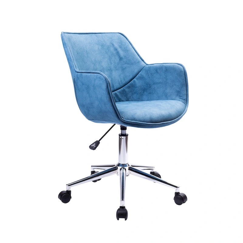 Fauteuil de bureau réglable, microfibre, piètement chromé