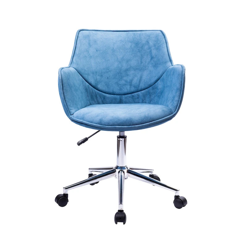 Fauteuil de bureau réglable, microfibre, piètement chromé