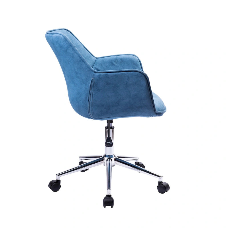 Fauteuil de bureau réglable, microfibre, piètement chromé