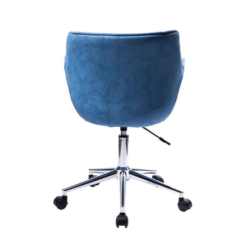 Fauteuil de bureau réglable, microfibre, piètement chromé