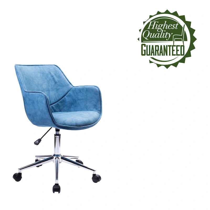 Fauteuil de bureau réglable, microfibre, piètement chromé