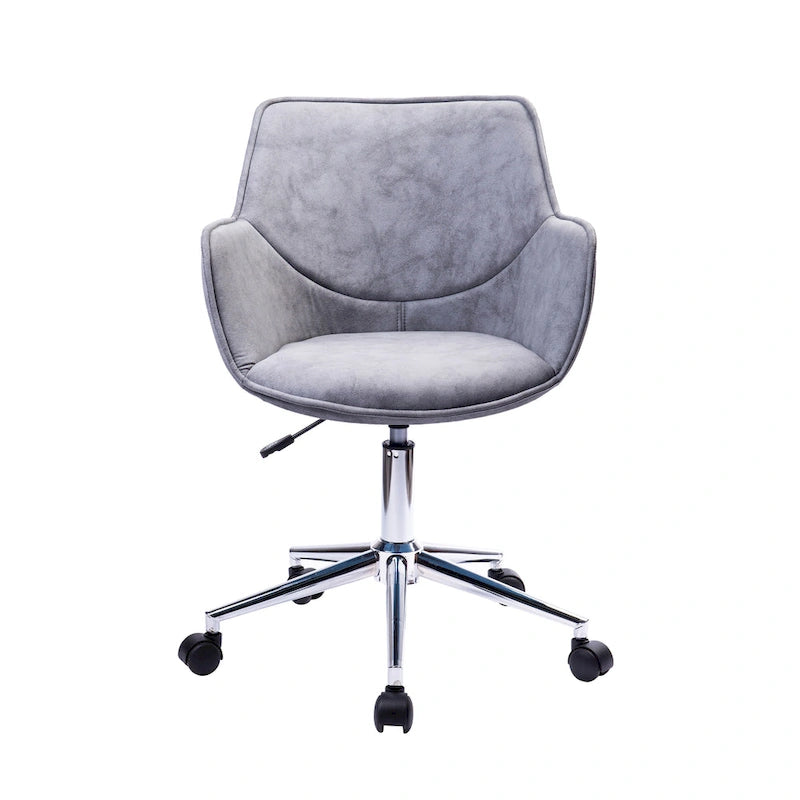 Fauteuil de bureau réglable, microfibre, piètement chromé