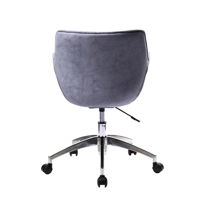 Fauteuil de bureau réglable, microfibre, piètement chromé