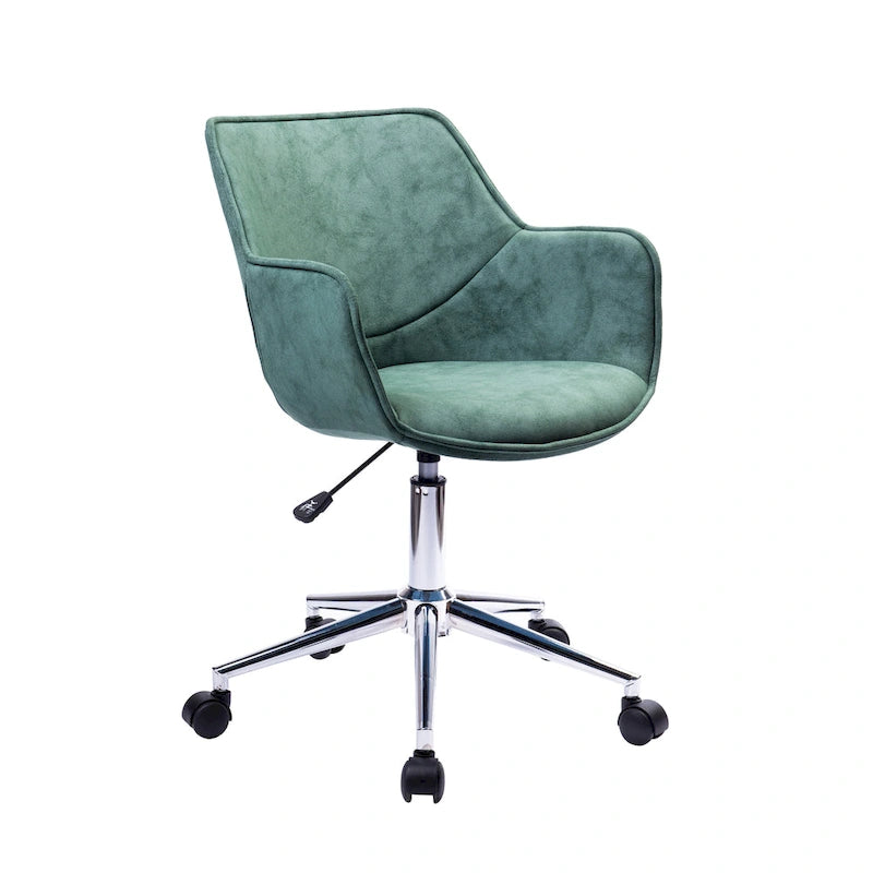 Fauteuil de bureau réglable, microfibre, piètement chromé