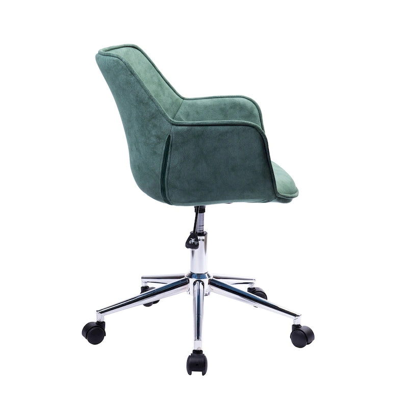 Fauteuil de bureau réglable, microfibre, piètement chromé