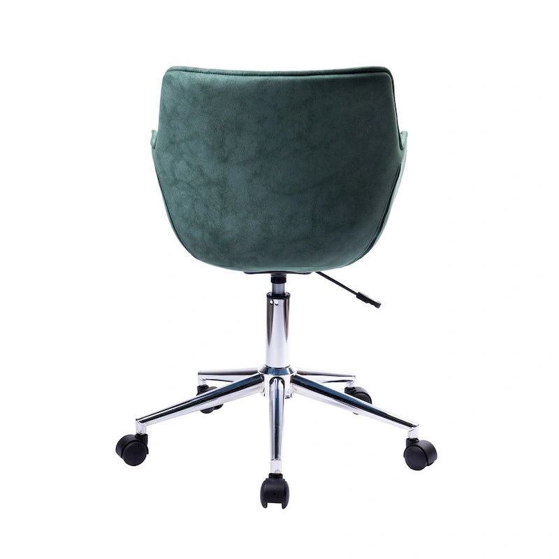 Fauteuil de bureau réglable, microfibre, piètement chromé
