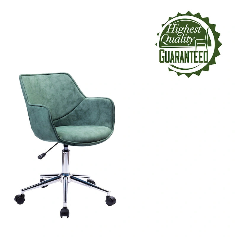 Fauteuil de bureau réglable, microfibre, piètement chromé