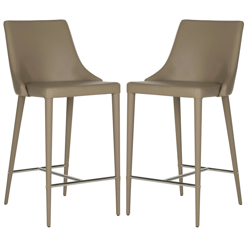 Tabouret de comptoir blanc de 26 po (ensemble de 2) - 22,9 x 18,9 x 37,4 - 23 La x 19 P x 37 H